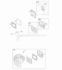 Air Cleaner Diagram and Parts List for 217302-0122-H1  Briggs and Stratton Engine
